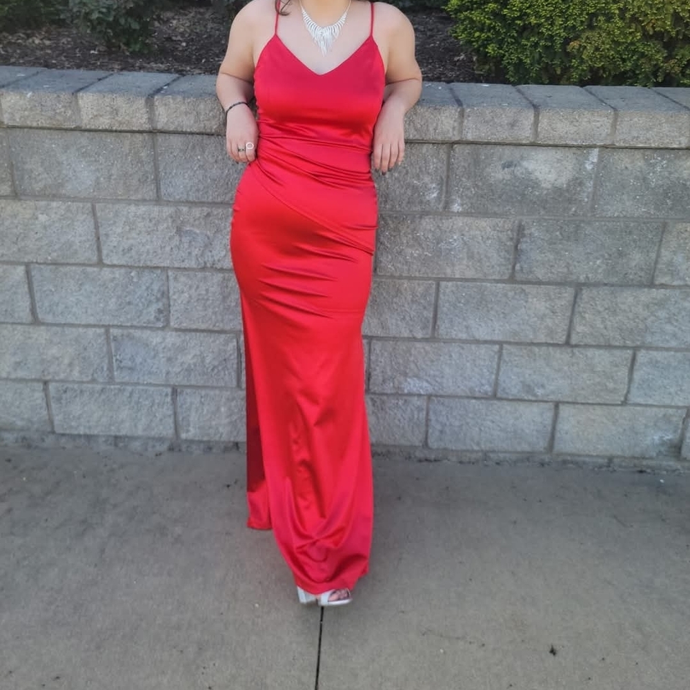 Elegant Red Evening Gown